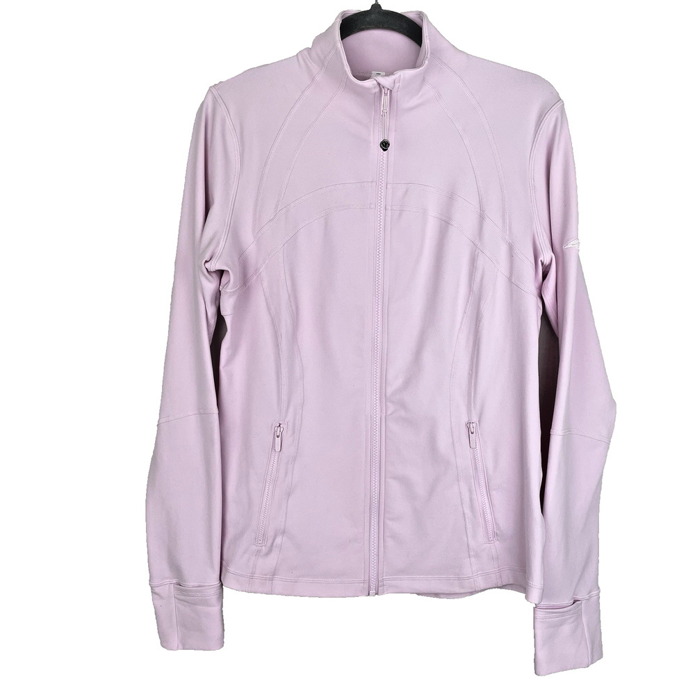 Lululemon Define Jacket Nulu Size 12 Strawberry Milkshake Full Length Stretch